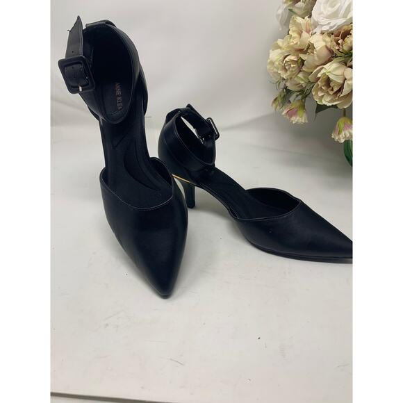 Anne Klein Fabulist Pump Black 2 1\4" Heel Pointed toe 9 - Picture 3 of 8
